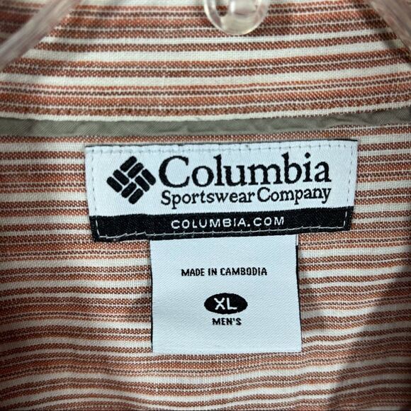 Columbia Short Sleeve Striped Button Down Shirt - Picture 15 of 15